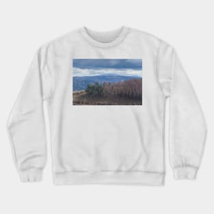 View to the Brocken in winter, Harz, Lower Saxony, Germany, Europe Crewneck Sweatshirt